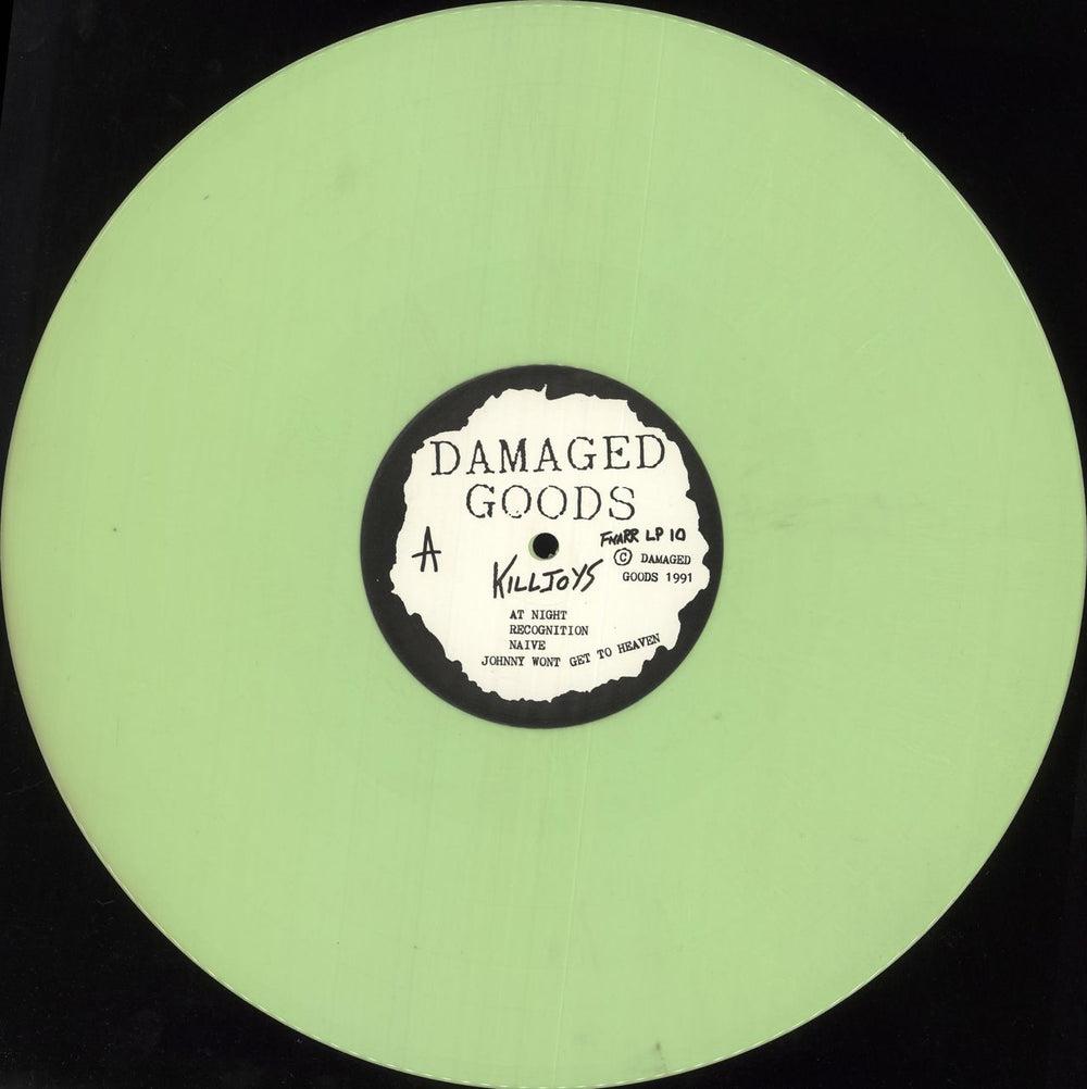 The Killjoys Naive - Green Vinyl UK vinyl LP album (LP record) KJLLPNA731559