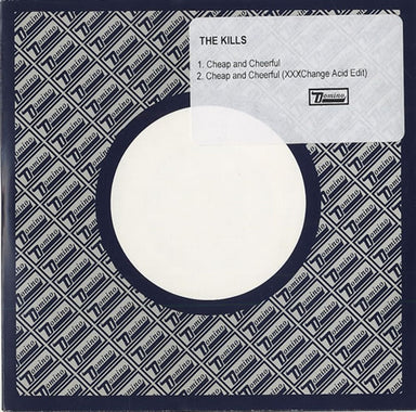 The Kills Cheap And Cheerful UK Promo CD-R acetate CD-R ACETATE