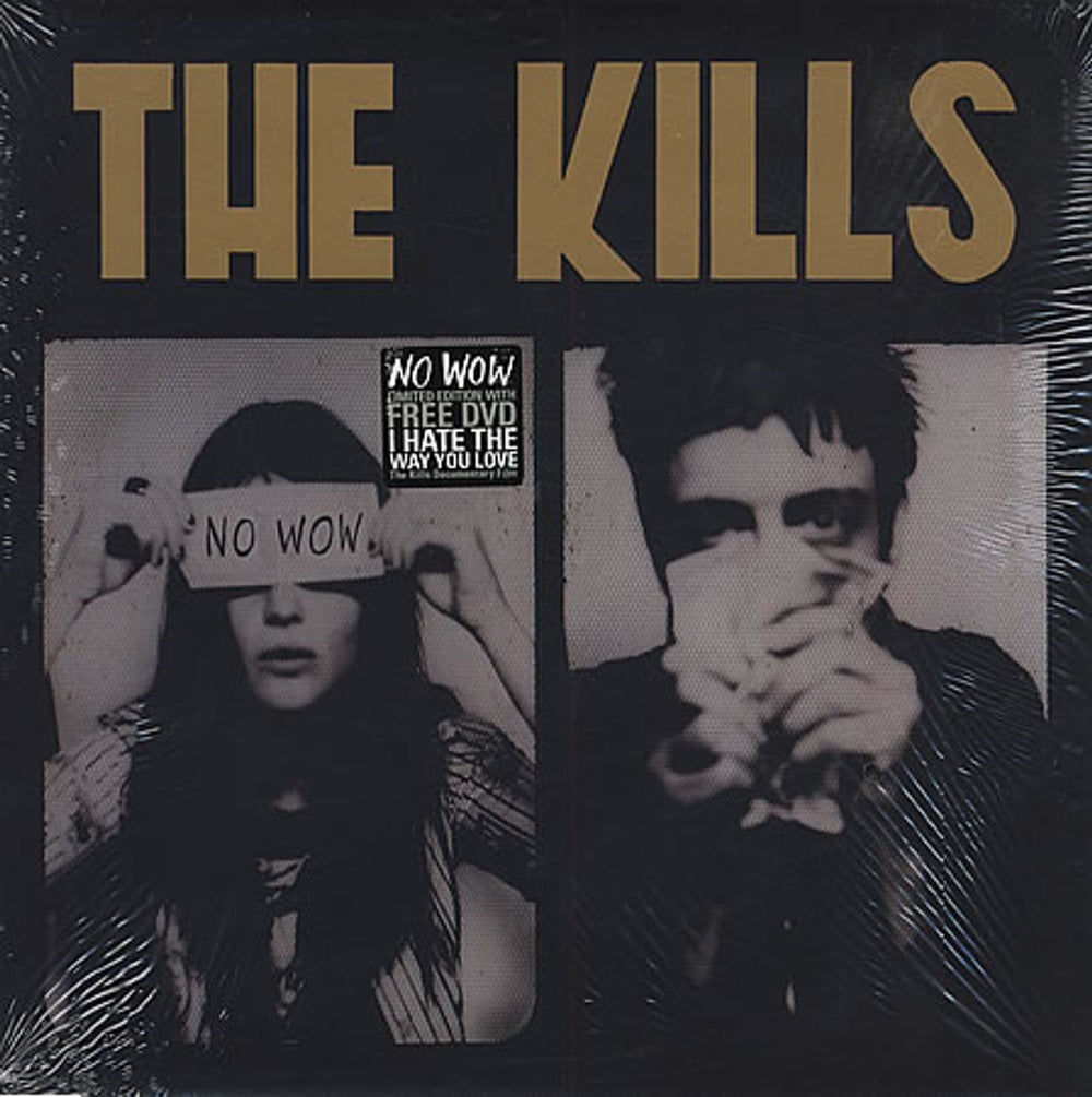 The Kills No Wow + bonus DVD UK vinyl LP album (LP record) T/KLPNO408471