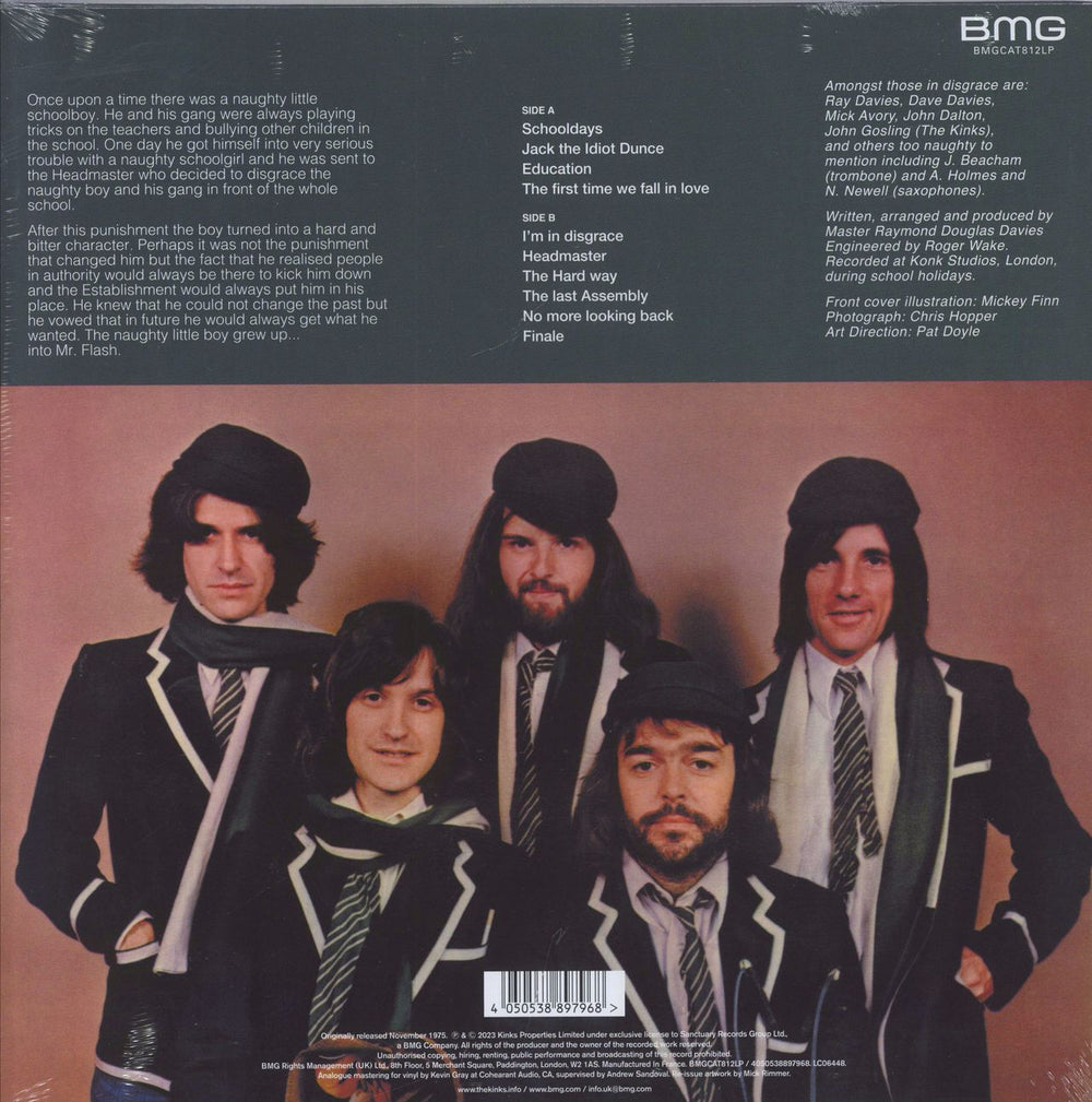 The Kinks Schoolboys In Disgrace: Remastered - Sealed UK vinyl LP album (LP record) 4050538897968