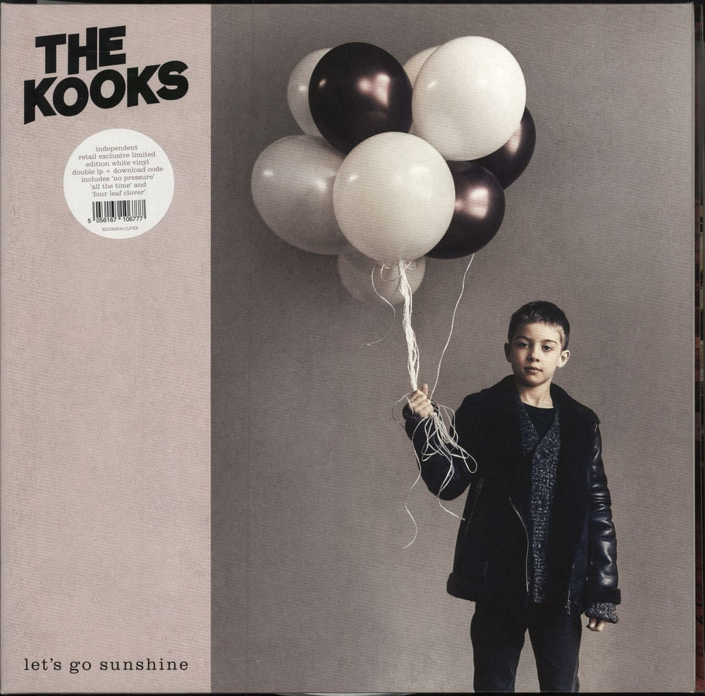 The Kooks Let's Go Sunshine - White vinyl UK 2-LP vinyl record set (Double LP Album) KOOKS001LPXB