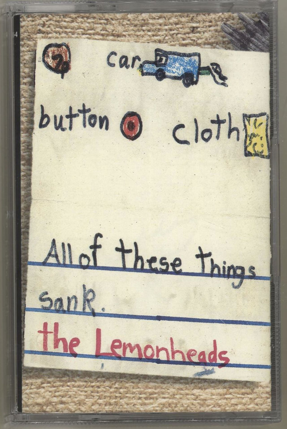 The Lemonheads Car Button Cloth UK cassette album 7567-92726-4