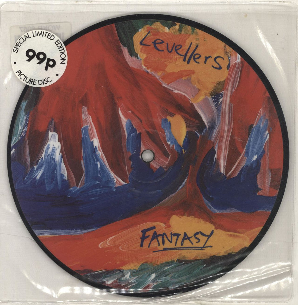 The Levellers Fantasy UK 7" vinyl picture disc (7 inch picture disc single) WOKP2067