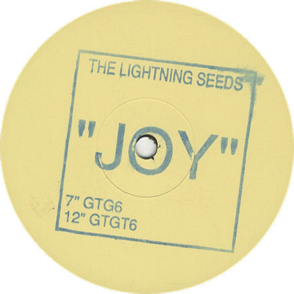 The Lightning Seeds Joy UK Promo 12" vinyl single (12 inch record / Maxi-single) GTGT6