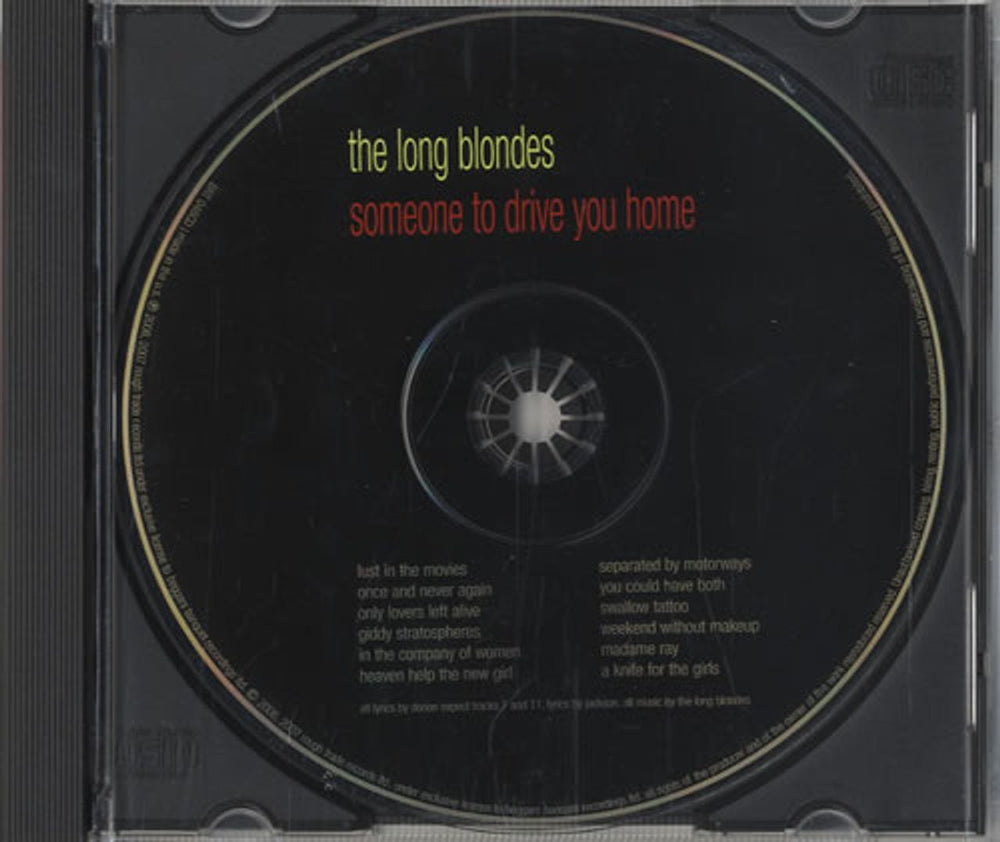 The Long Blondes Someone To Drive You Home US Promo CD single (CD5 / 5") BRT048CD