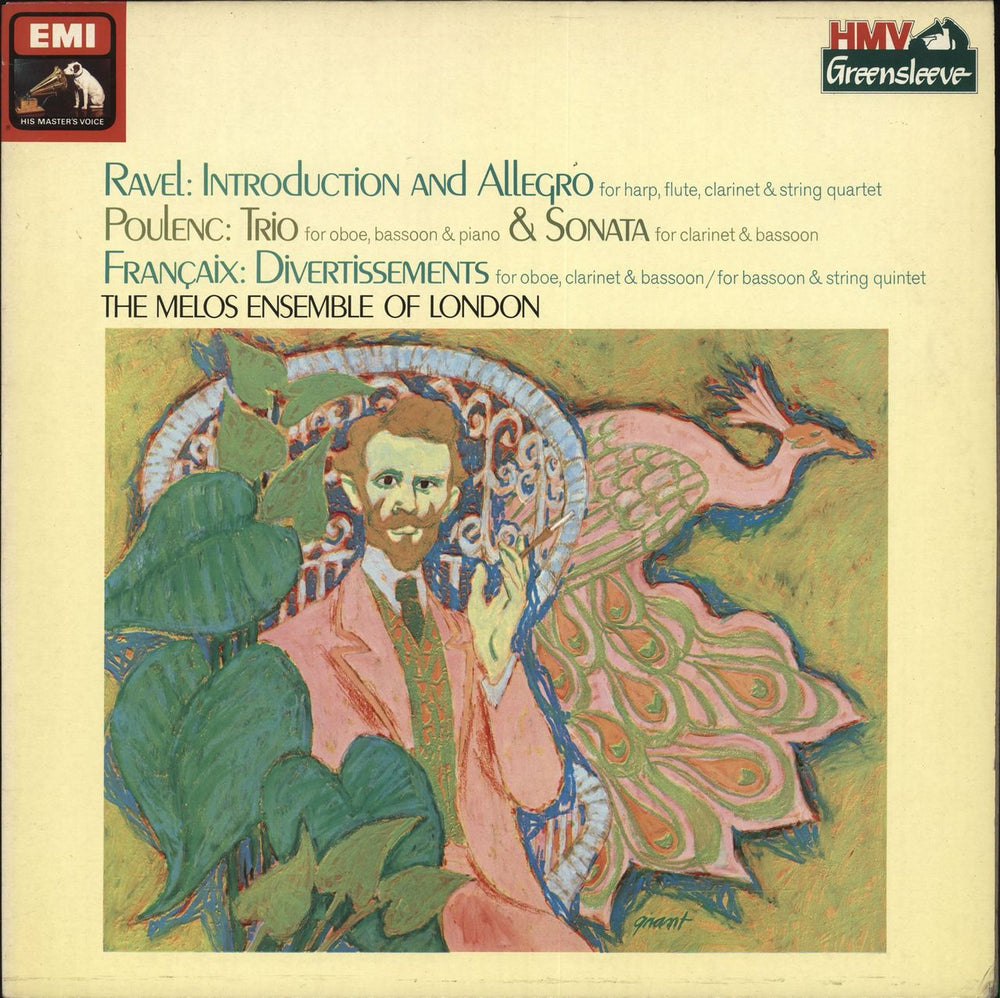 The Melos Ensemble Ravel: Introduction & Allegro / Poulenc: Trio & Sonata / Françaix: Divertissments UK vinyl LP album (LP record) ESD1020211