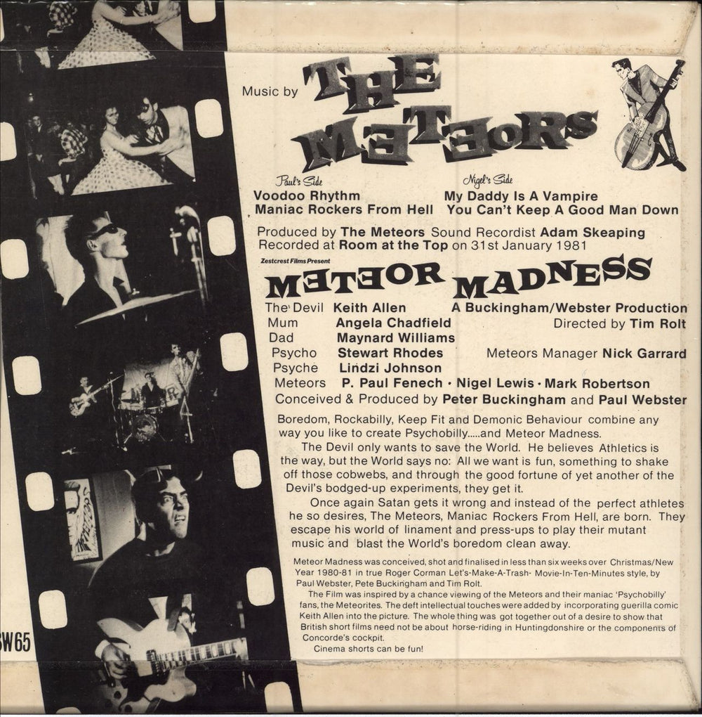 The Meteors (80s) Meteor Madness - 1st UK 7" vinyl single (7 inch record / 45)