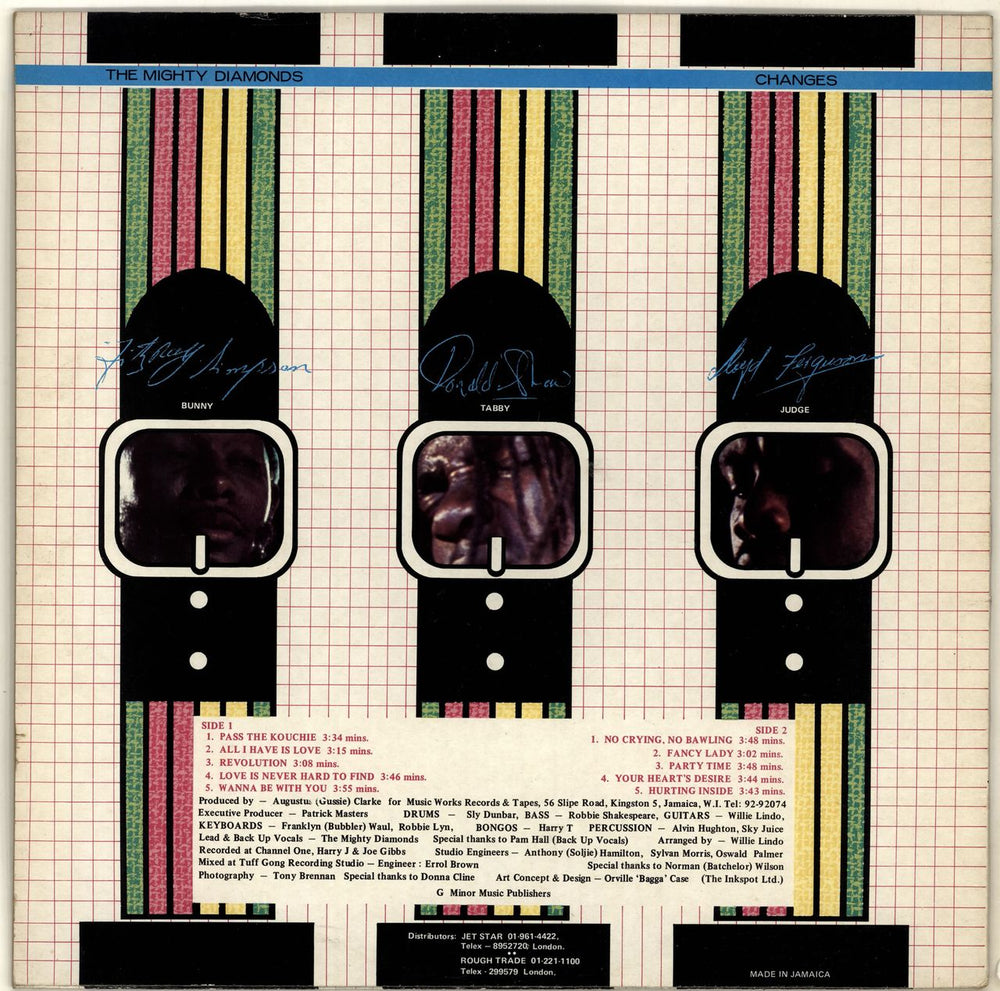 The Mighty Diamonds Changes Jamaican vinyl LP album (LP record)