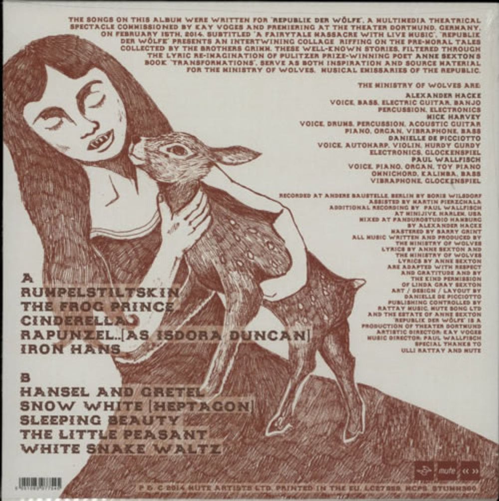 The Ministry Of Wolves Hacke Harvey De Picciotto Wallfisch UK vinyl LP album (LP record) V-YLPHA600419