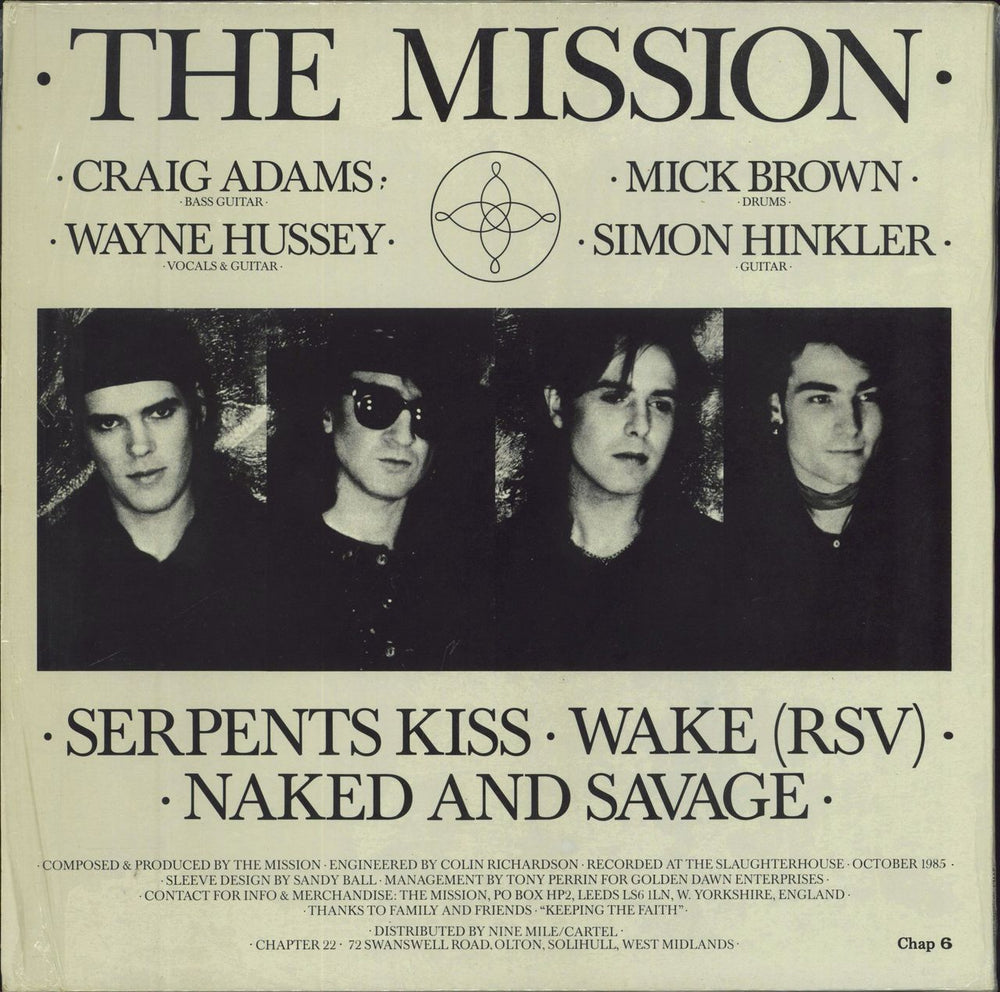 The Mission I - Serpents Kiss - Shrink UK 12" vinyl single (12 inch record / Maxi-single)