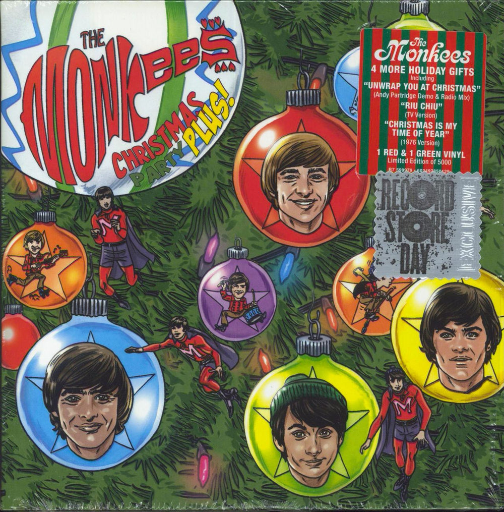 The Monkees Christmas Party Plus! UK 7" vinyl single (7 inch record / 45) R7599979