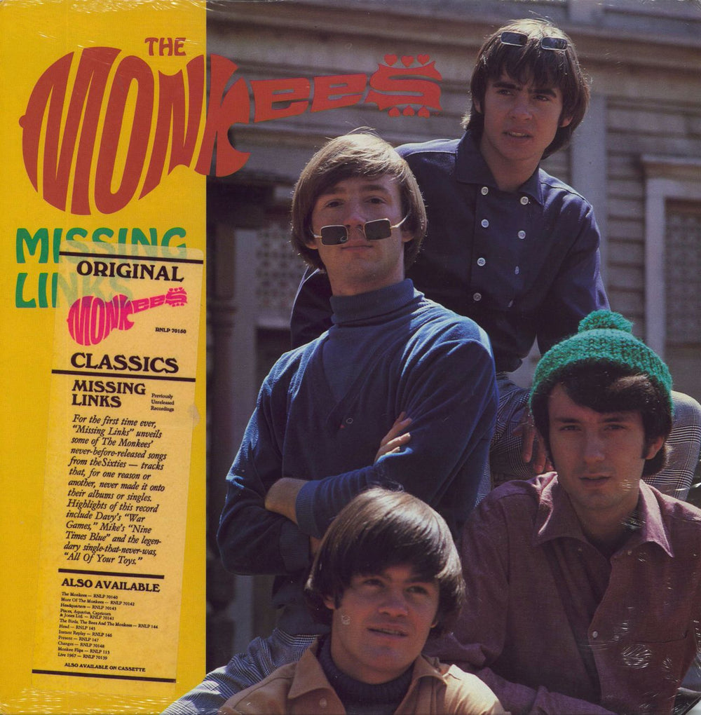 The Monkees Missing Links - Shrink US vinyl LP album (LP record) RNLP70150