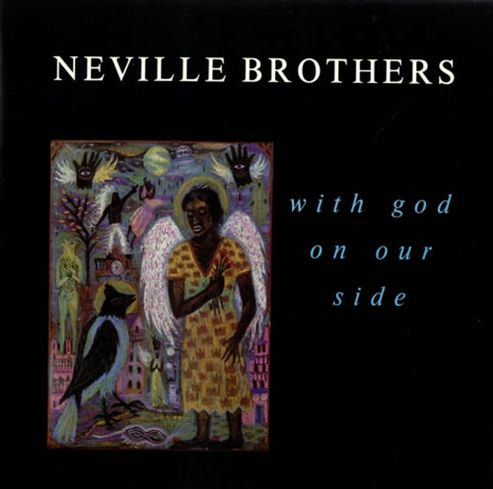 The Neville Brothers With God On Our Side UK 12" vinyl single (12 inch record / Maxi-single) AMY545