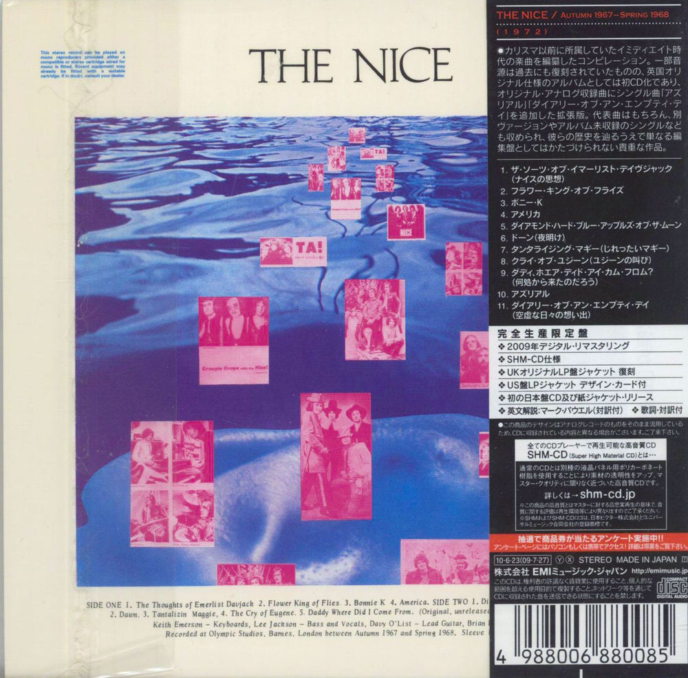 The Nice Autumn '67 - Spring '68 - SHM-CD Japanese SHM CD 4988006880085