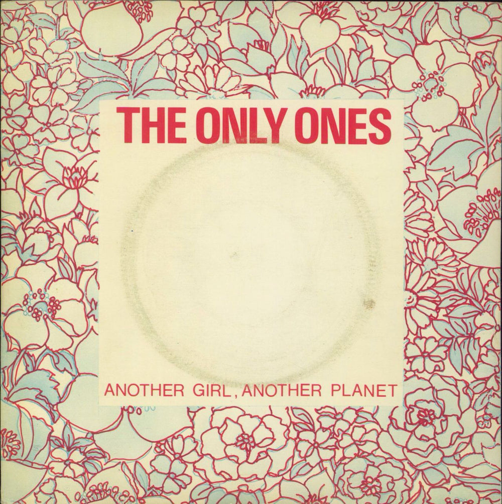 The Only Ones Another Girl, Another Planet - Inj - EX UK 7" vinyl single (7 inch record / 45) CBS6228