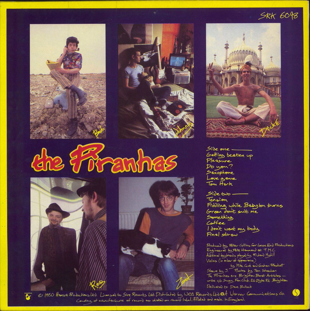 The Piranhas The Piranhas UK vinyl LP album (LP record)