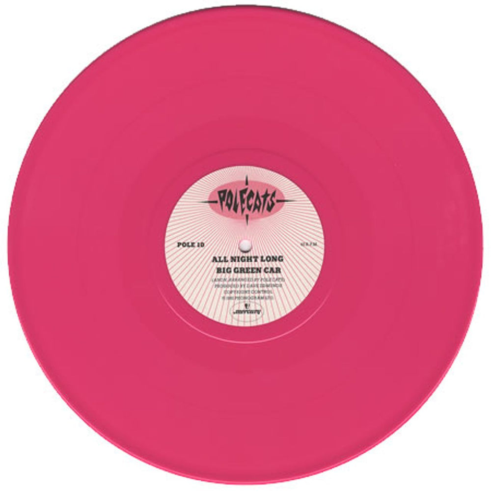 The Polecats John I'm Only Dancing - Pink Vinyl UK 10" vinyl single (10 inch record) PCT10JO60653