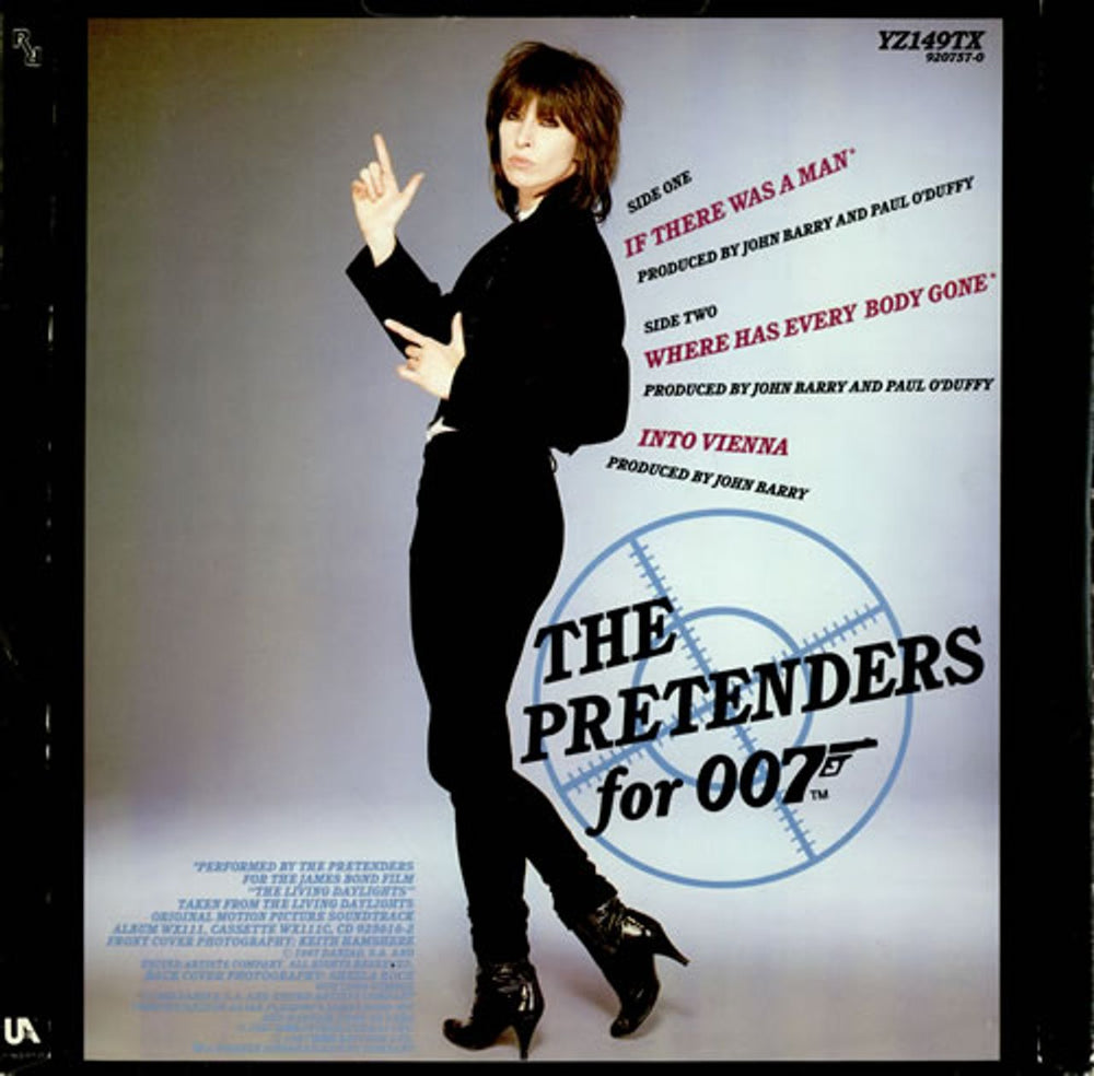 The Pretenders If There Was A Man UK 12" vinyl single (12 inch record / Maxi-single) PTN12IF82468