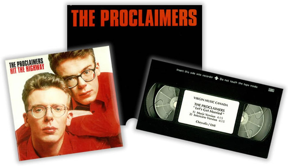 The Proclaimers Hit The Highway Canadian CD Album Box Set PROMO BOX SET