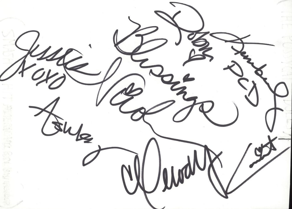 The Pussycat Dolls Autographs UK memorabilia AUTOGRAPHS