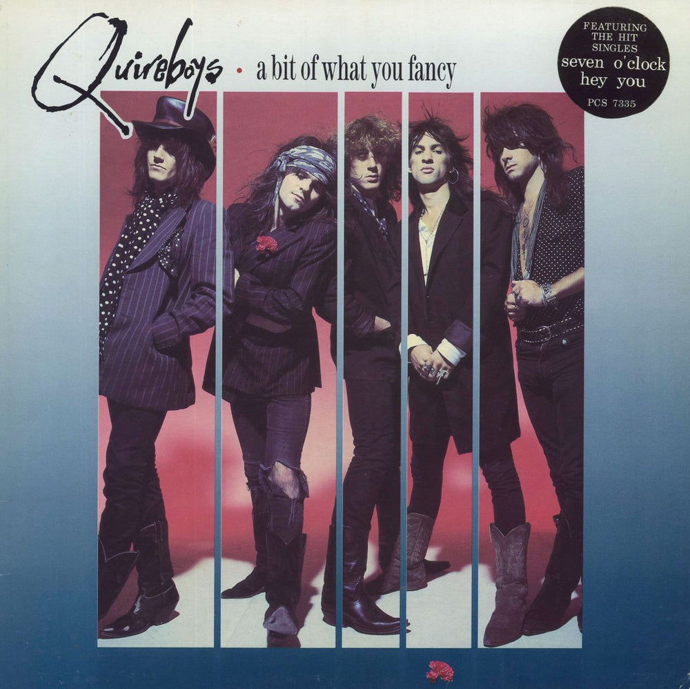 The Quireboys A Bit Of What You Fancy - Hype stickered sleeve UK vinyl LP album (LP record) PCS7335