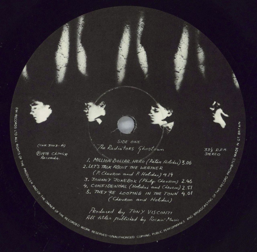 The Radiators From Space Ghosttown UK vinyl LP album (LP record) RDTLPGH129357