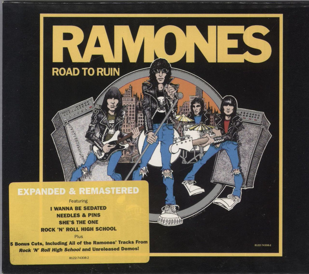 The Ramones Road To Ruin UK CD album (CDLP) 8122-74308-2