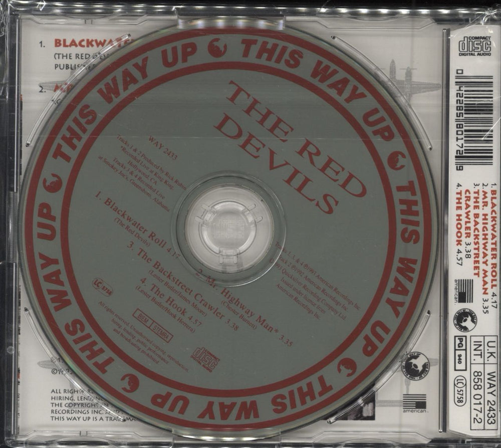 The Red Devils Blackwater Roll UK CD single (CD5 / 5")