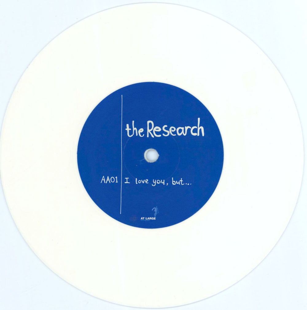 The Research I Love You, But... / C'mon Chameleon - White Vinyl UK 7" vinyl single (7 inch record / 45) TH507IL333167