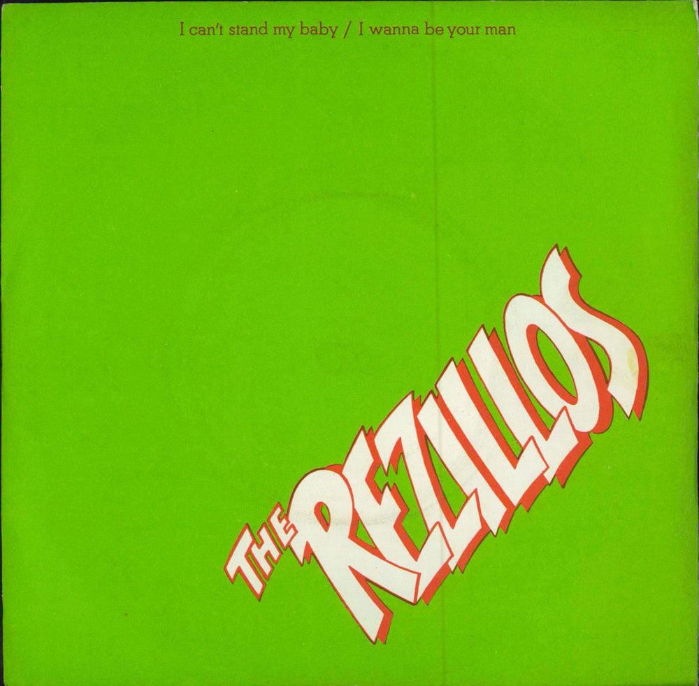 The Rezillos I Can't Stand My Baby - Numbered p/s UK 7" vinyl single (7 inch record / 45) FAB1