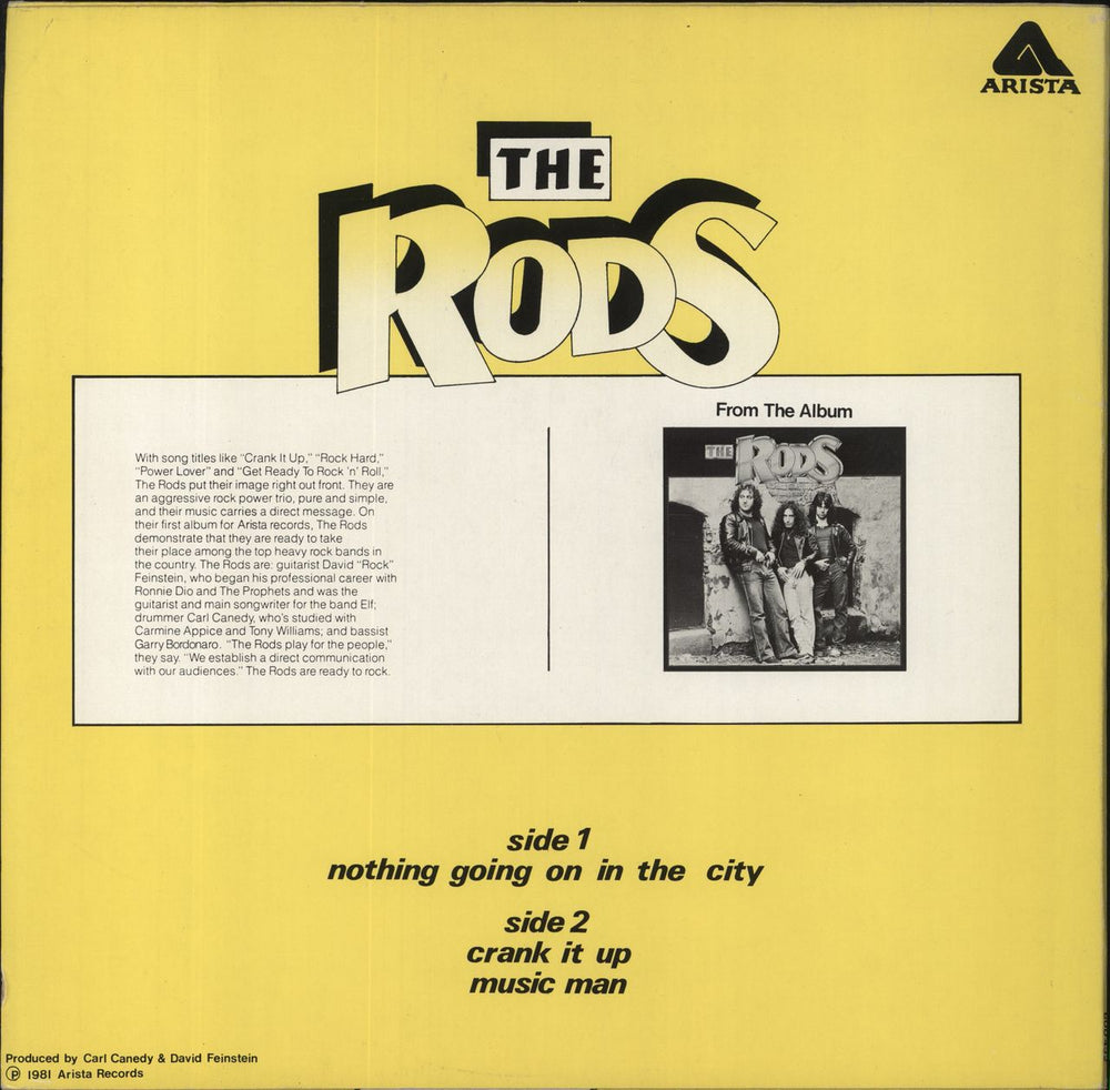 The Rods Nothing Going On In The City Dutch 12" vinyl single (12 inch record / Maxi-single)