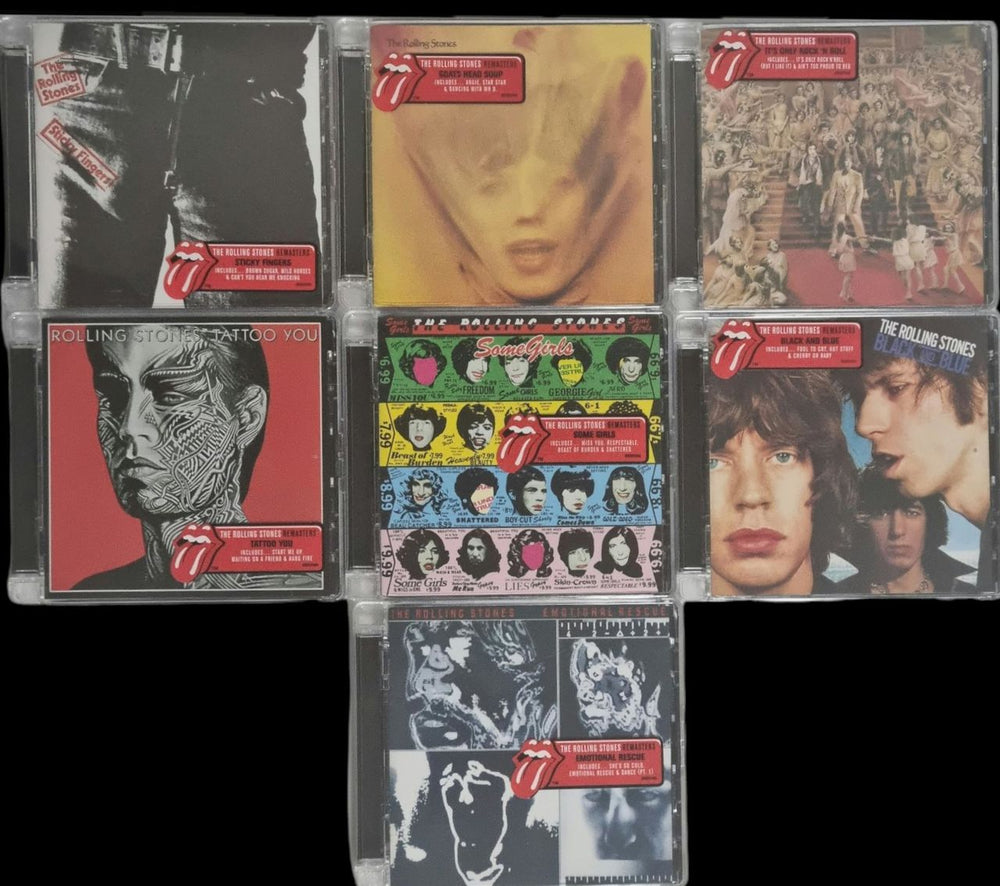 The Rolling Stones A Quanity of Seven 2009 Remastered Albums - Super Jewel Cases UK CD album (CDLP) ROLCDAQ793636