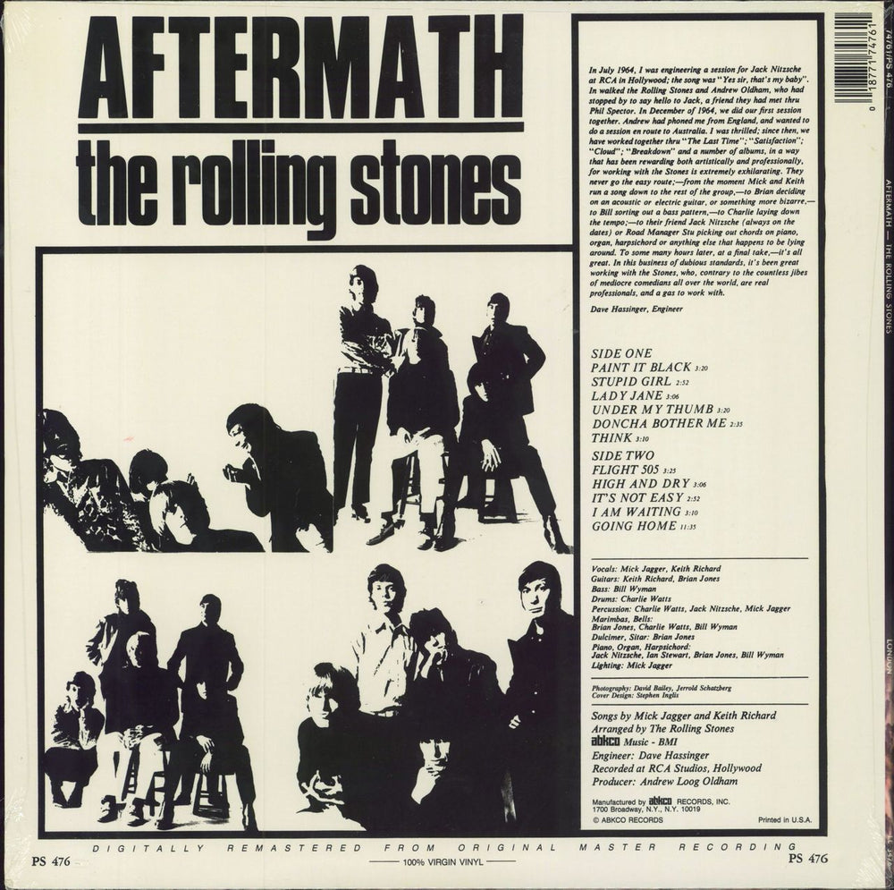 The Rolling Stones Aftermath - Sealed US vinyl LP album (LP record) 018771747611