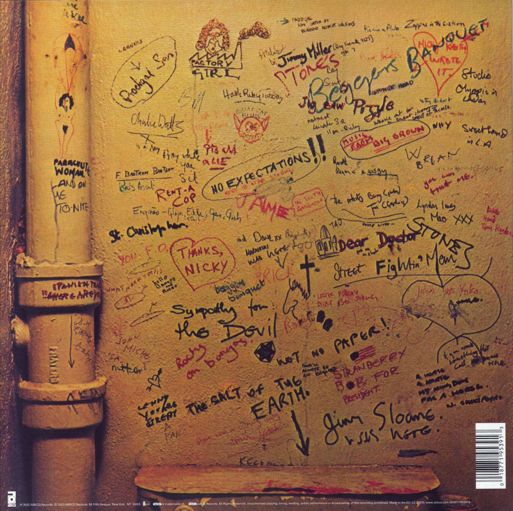 The Rolling Stones Beggars Banquet - 180gm Vinyl UK vinyl LP album (LP record) 018771953913