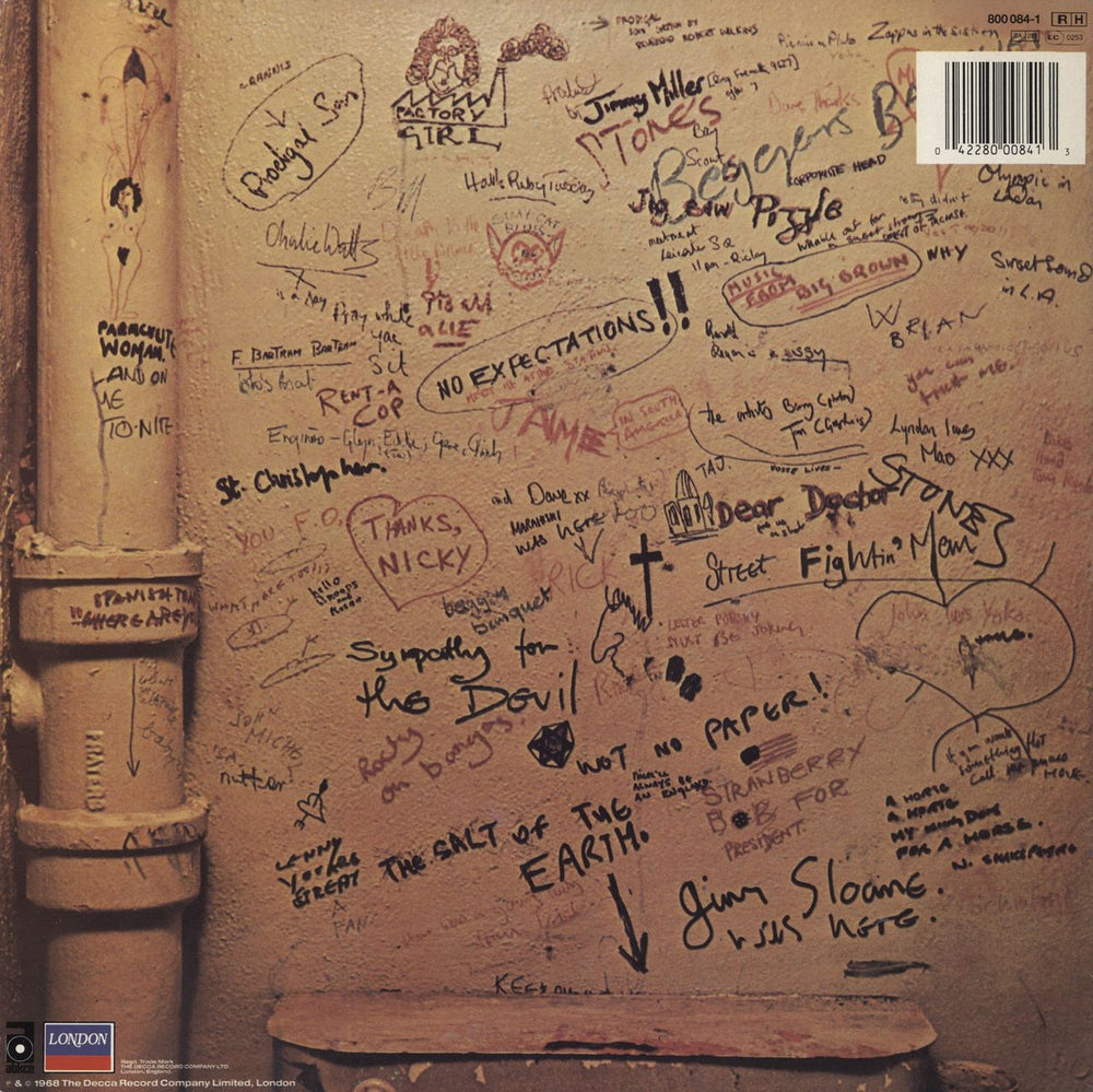 The Rolling Stones Beggars Banquet Dutch vinyl LP album (LP record) 042280008413