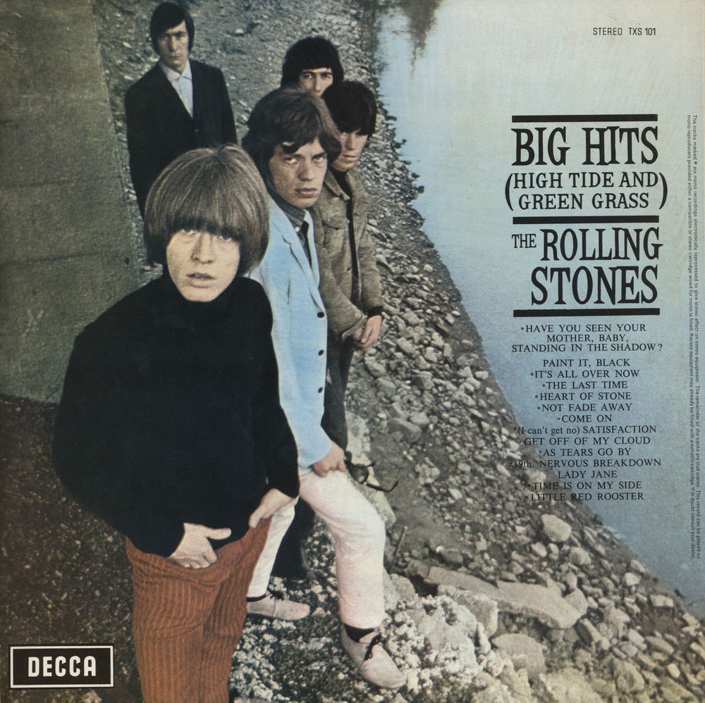 The Rolling Stones Big Hits (High Tide And Green Grass) + Poster - VG Dutch vinyl LP album (LP record)