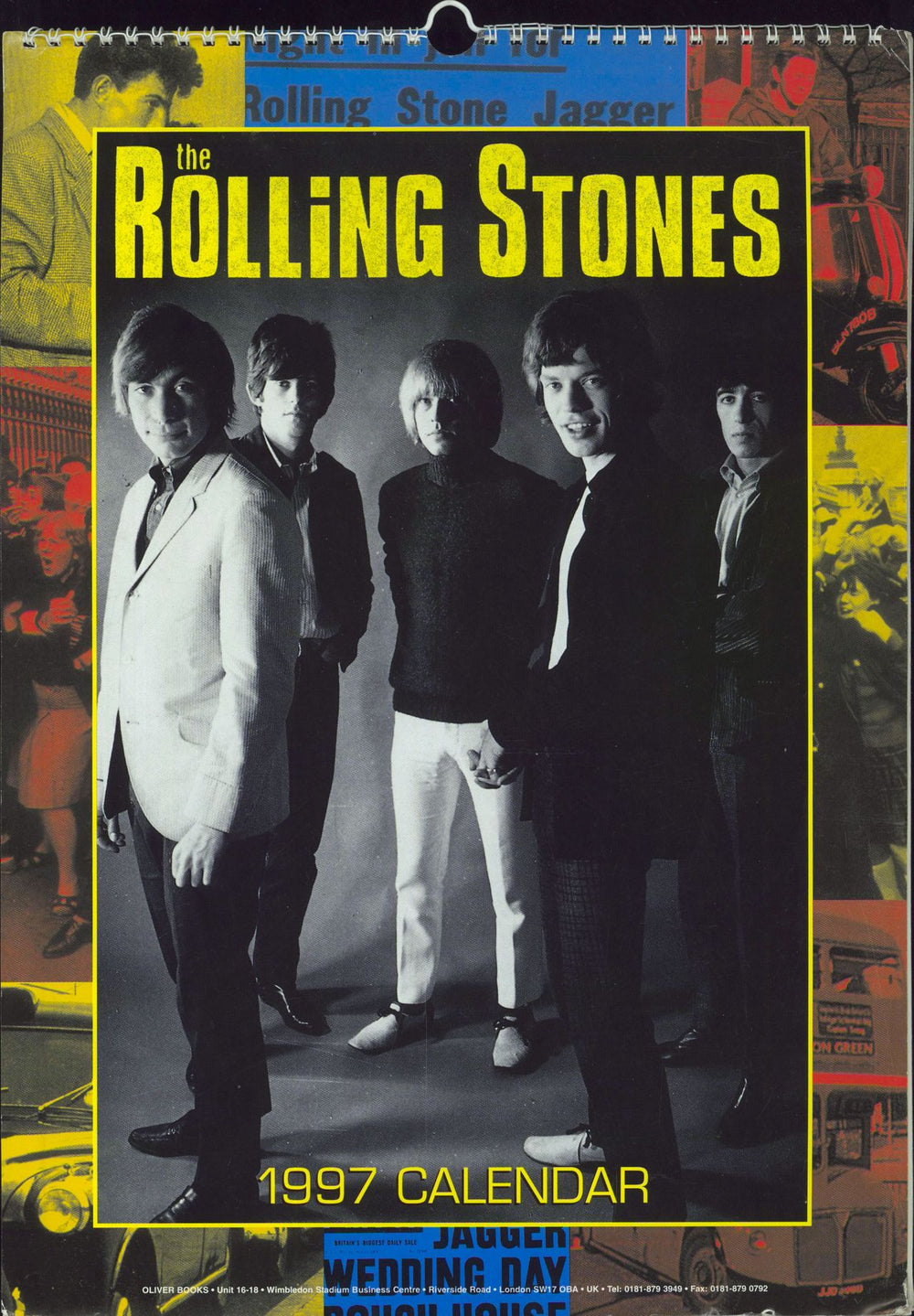 The Rolling Stones Calendar 1997 - Oliver Books UK calendar 5032160000861