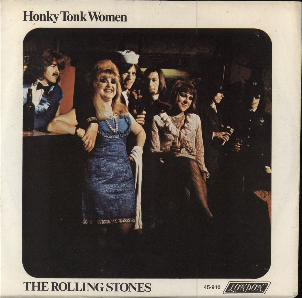 The Rolling Stones Honky Tonk Woman - P/S - EX US 7" vinyl single (7 inch record / 45) 45-910