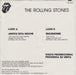 The Rolling Stones Juntos Esta Noche Mexican Promo 7" vinyl single (7 inch record / 45)