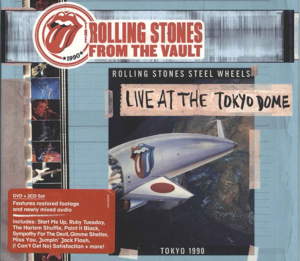 The Rolling Stones Live At The Tokyo Dome 1990 UK 3-disc CD/DVD Set EAGDV051