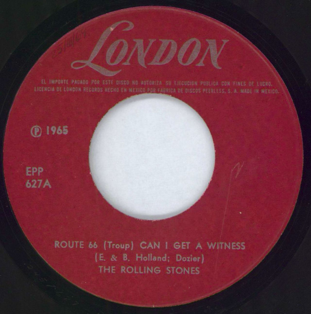 The Rolling Stones Route 66 EP Mexican 7" vinyl single (7 inch record / 45) ROL07RO103913