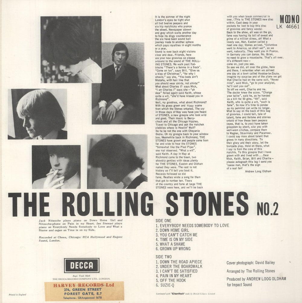 The Rolling Stones The Rolling Stones No. 2 - 2nd (b) UK vinyl LP album (LP record)