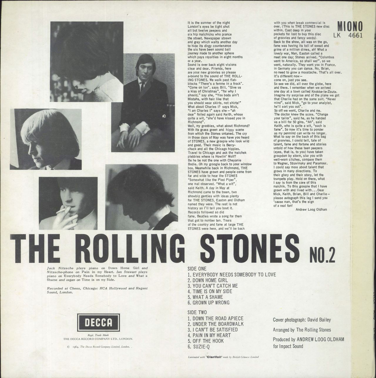 The Rolling Stones The Rolling Stones No. 2 - 6th - Ungrooved