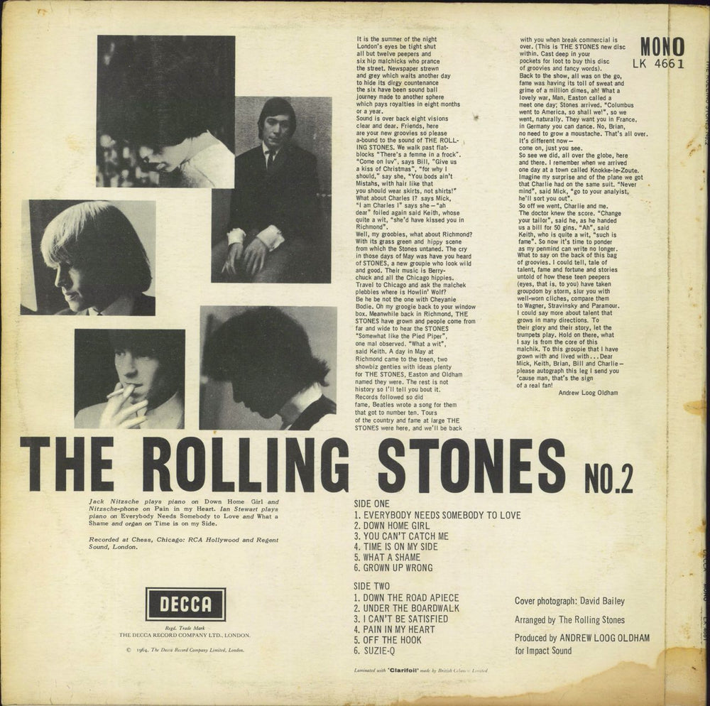 The Rolling Stones The Rolling Stones No. 2 - 6th - VG UK vinyl LP album (LP record)