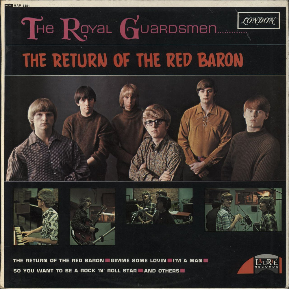 The Royal Guardsmen The Return Of The Red Baron -EX UK vinyl LP album (LP record) HAP8351