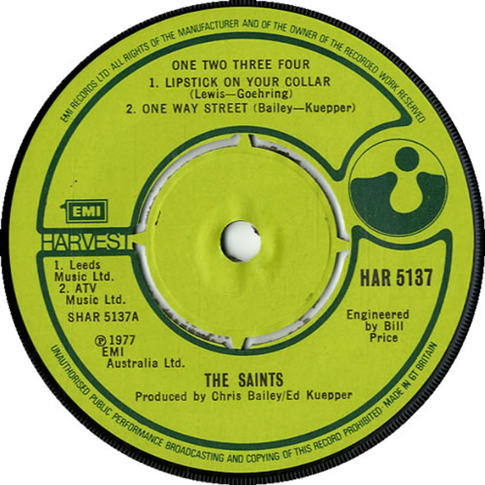 The Saints One Two Three Four EP UK 7" vinyl single (7 inch record / 45) IAS07ON602124