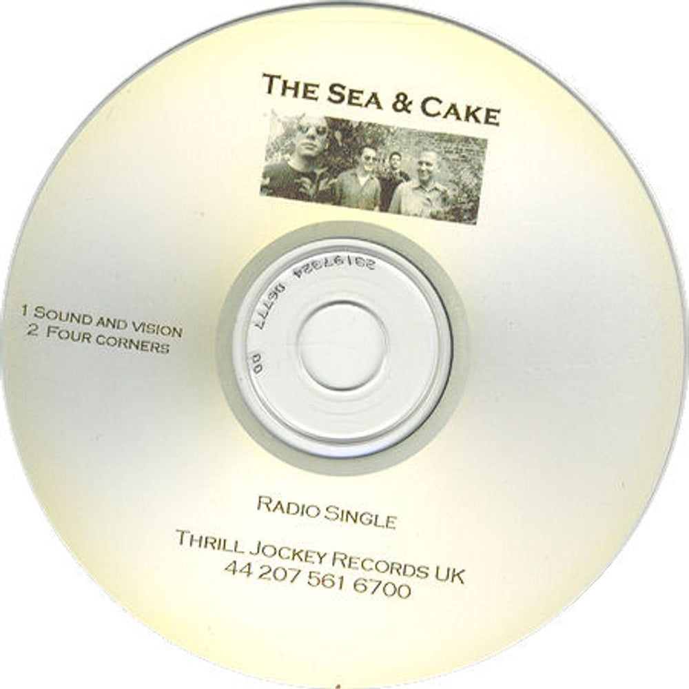 The Sea And Cake Sound And Vision UK Promo CD-R acetate CD-R ACETATE