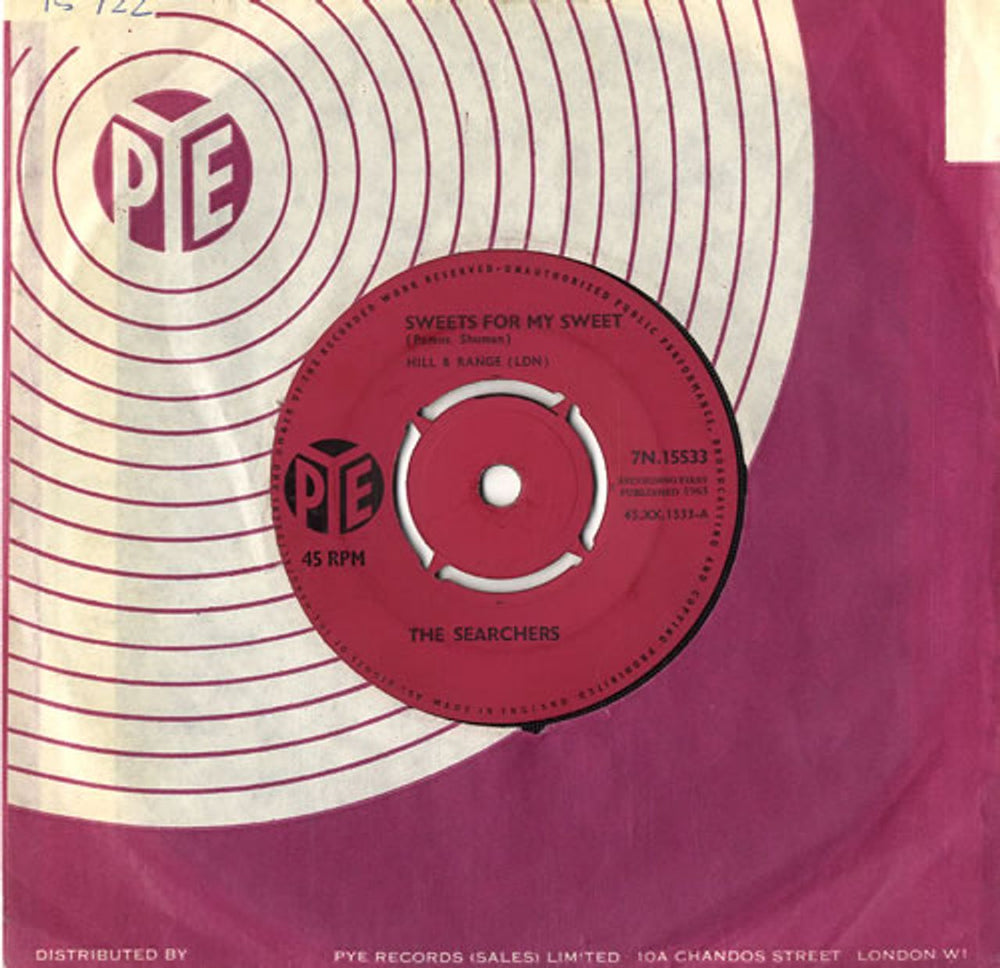 The Searchers Sweets For My Sweet UK 7" vinyl single (7 inch record / 45) 7N.15533