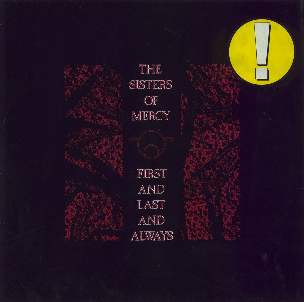 The Sisters Of Mercy First And Last And Always - Stickered UK vinyl LP album (LP record) MR337L