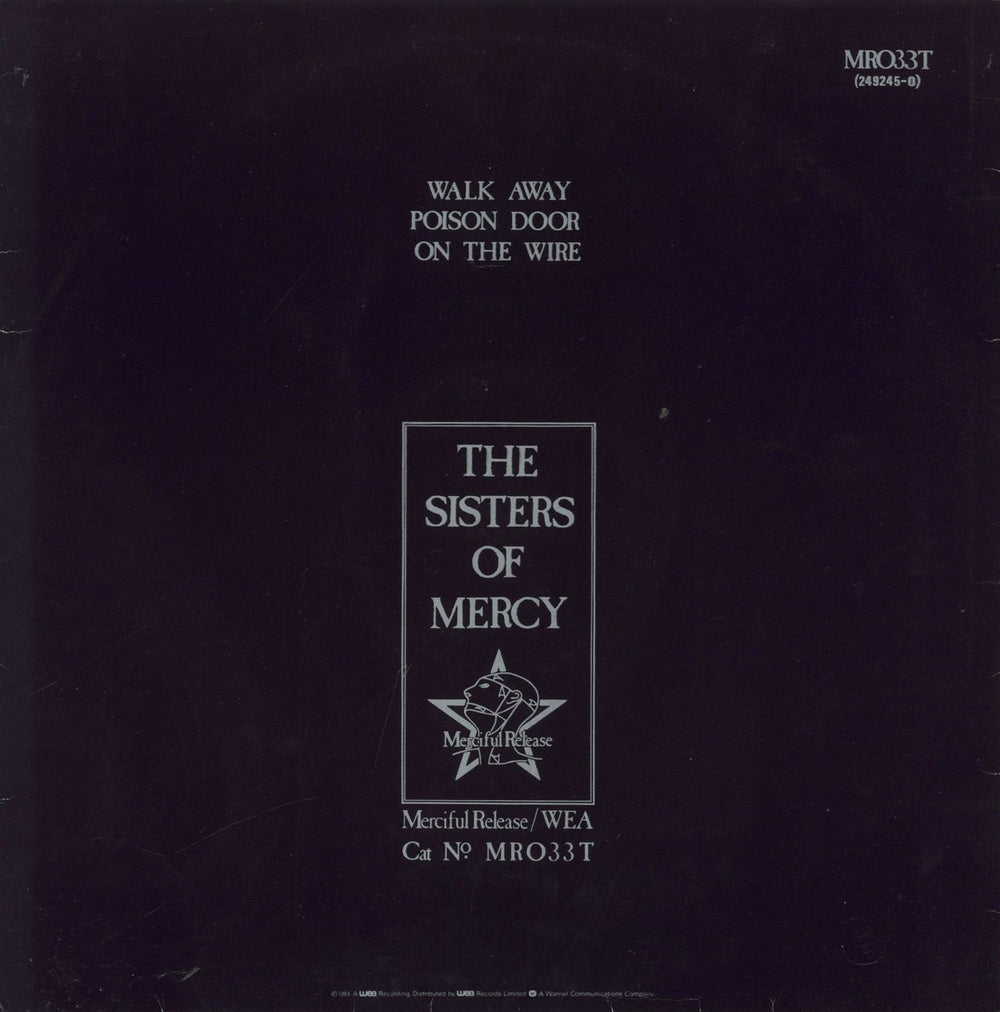 The Sisters Of Mercy Walk Away - P/S UK 12" vinyl single (12 inch record / Maxi-single)